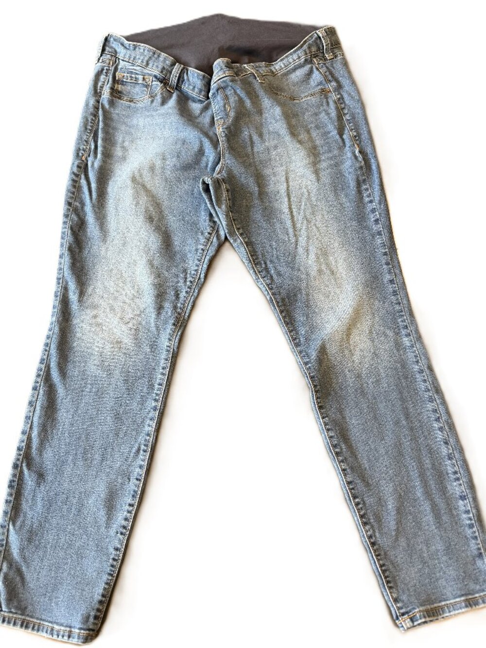 Old Navy Maternity Rockstar Super Skinny Full Panel Jeans Size 18 Medium Wash